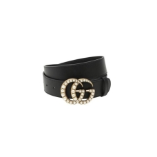 Ремень Gucci с жемчужной пряжкой GG